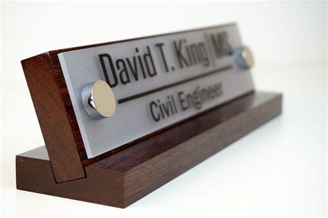 professional name plates for desks.